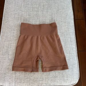 brown biker shorts